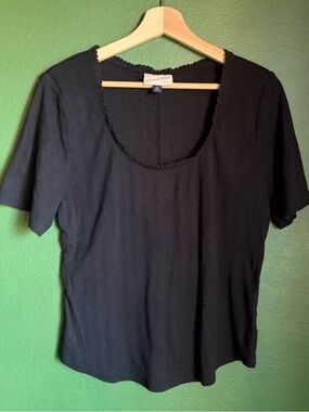Universal Thread Pointelle Scoopneck T-shirt in Cotton Blend size XXL